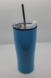 Custom 25oz Stainless Steel/Plastic Tumbler W/Straw and Lid